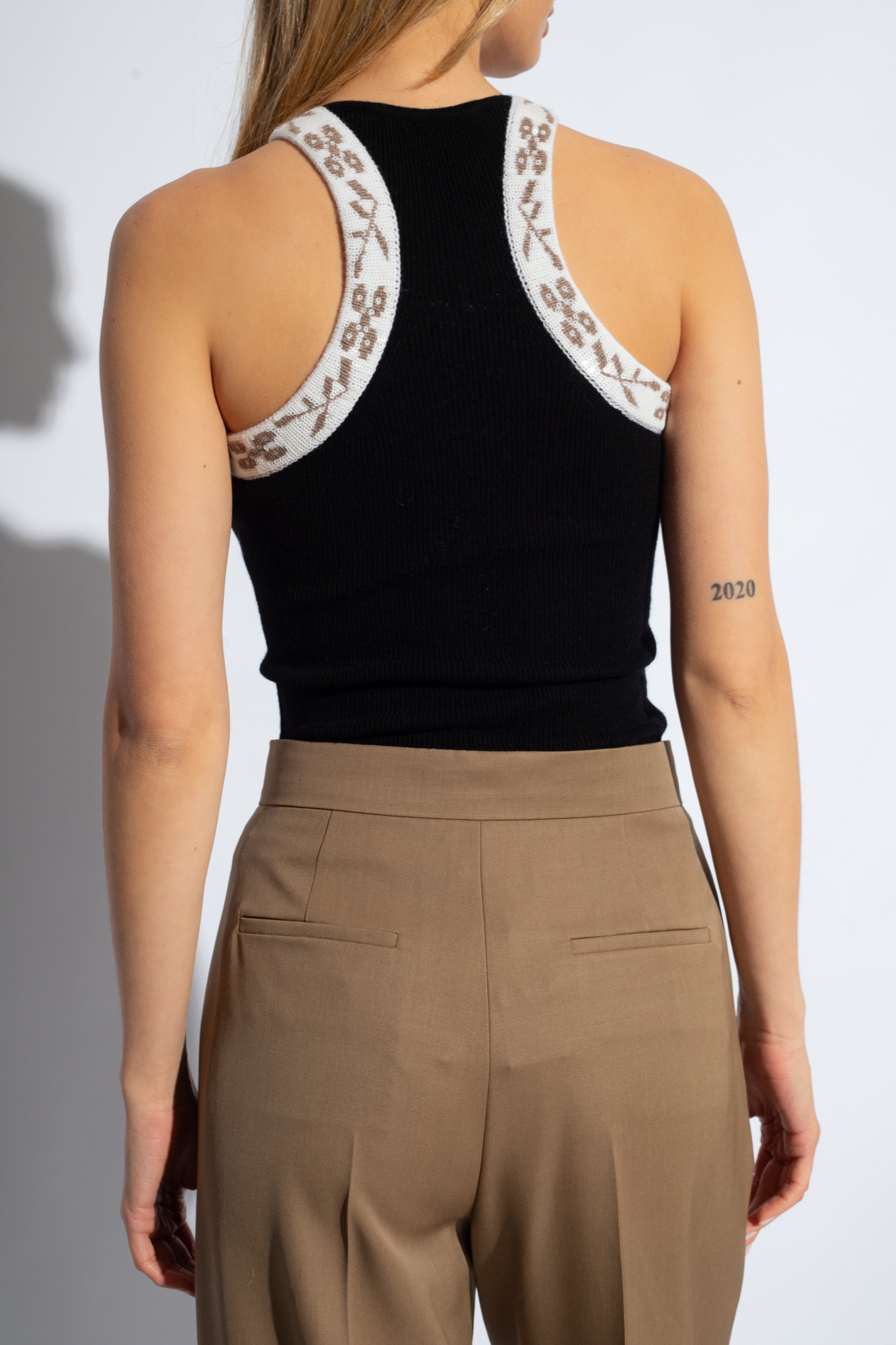 Women's Clothing | logo-embossed cropped hoodie